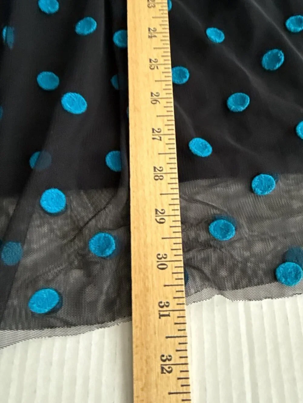 Hanna Andersson blue and black polka-dotted long-sleeve tutu dress Sz 150 Sz 12